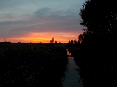 Abendhimmel in der Sdermarsch