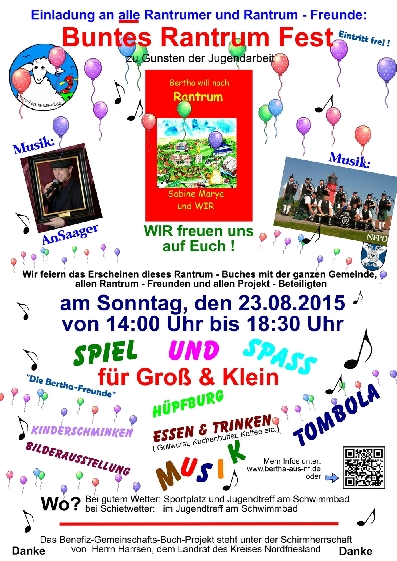buntes Rantrum-Fest - wir freuen uns auf Euch